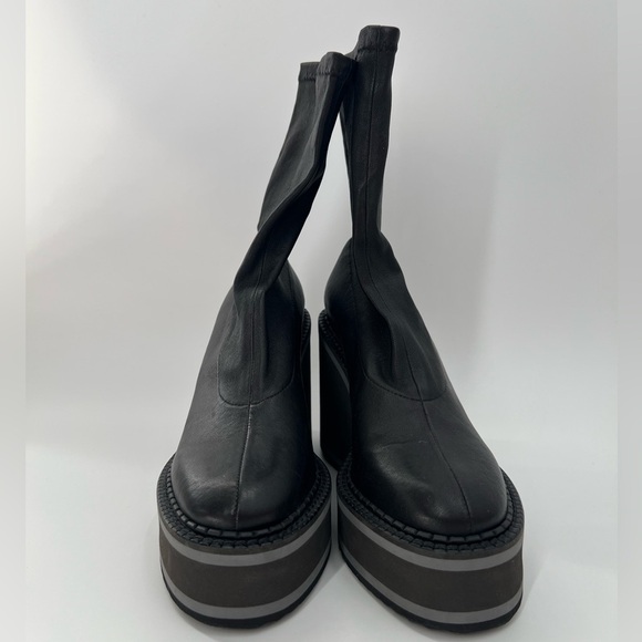 Black Platform Ankle Boots - Picture 2 of 11